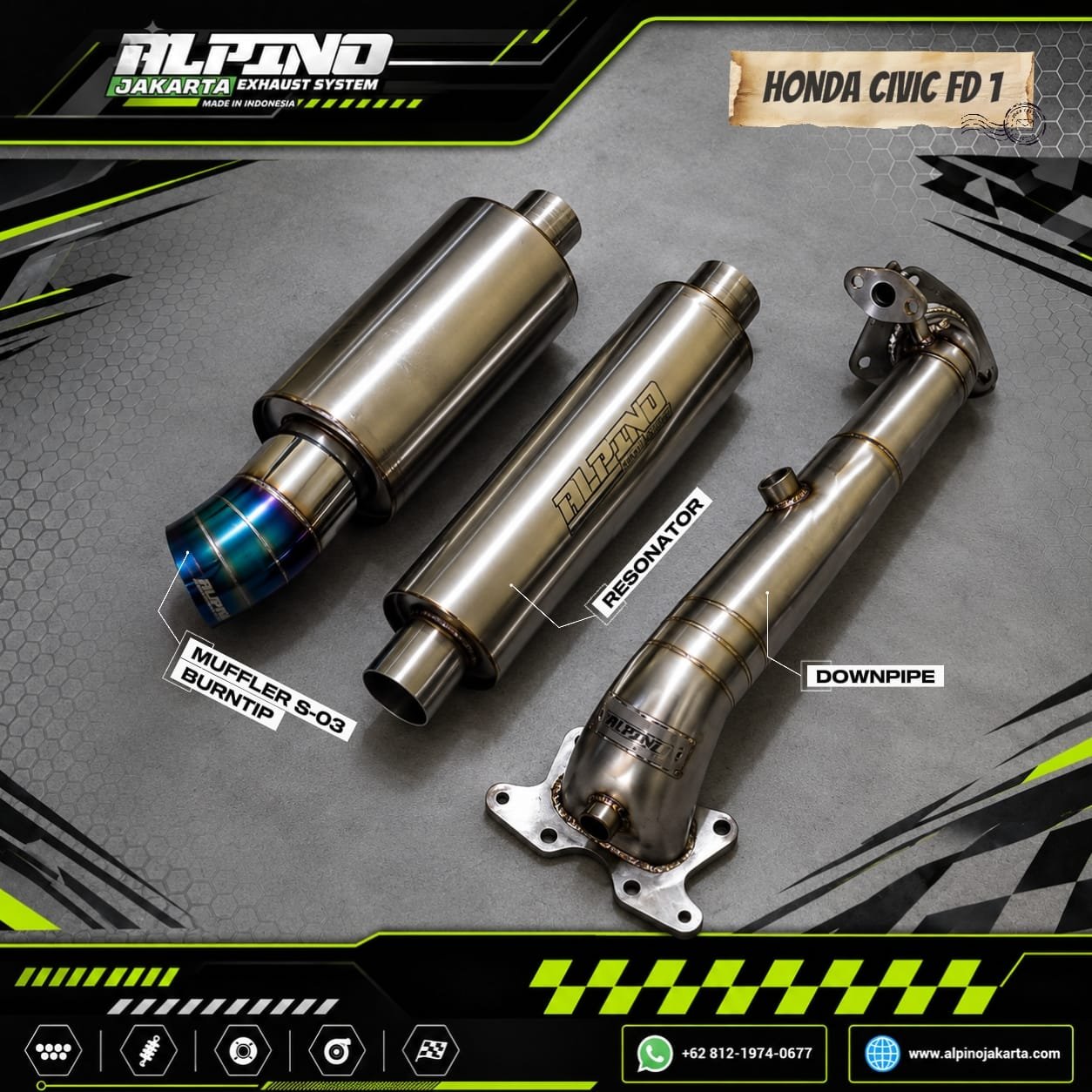 Knalpot CIVIC fd1